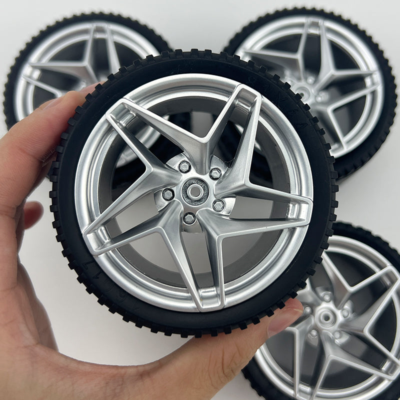 Accessories Wheel Hub Black Silver Gold Grey Plating Hub Compatible Scale 1:8 Car