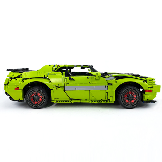 MOC-152910 1:8 Sports Car Dodge Challenger Concept Building Block Set 3121pcs Collectible Model Kit with Custom Wheels