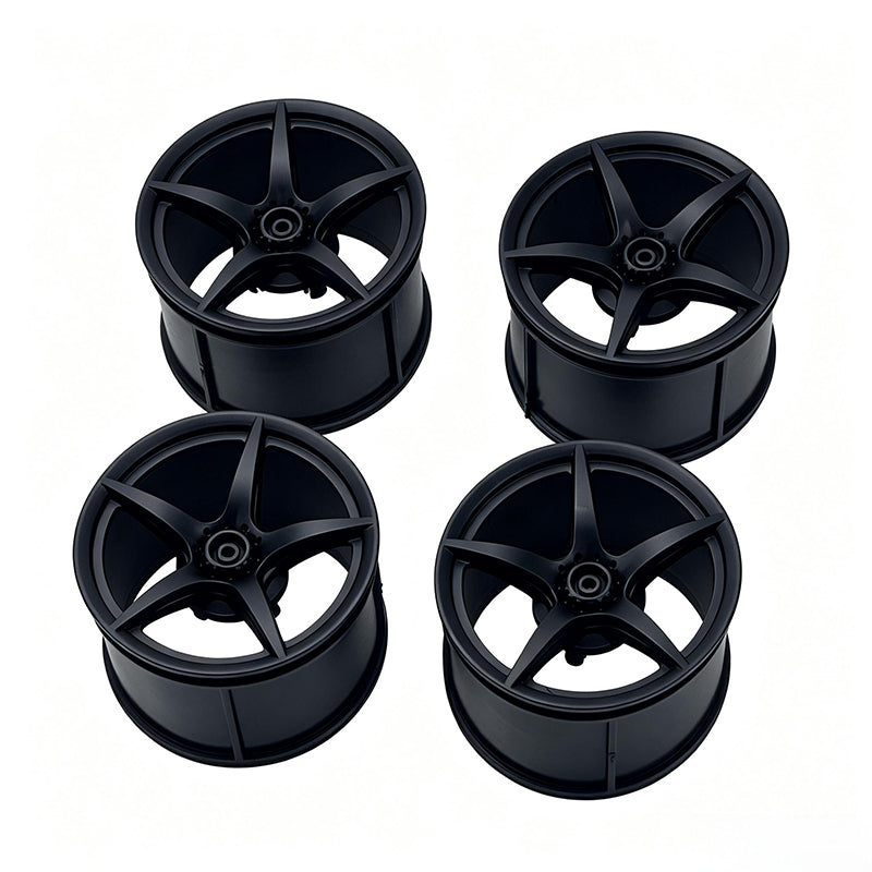 MOC Building Block 6# Wheel Rims 6.5cm Outer Diameter 4.4cm Width, 1:8 Scale Technic Car Replacement Parts Compatible with 42115 42083, 6 Colors, Rims Only or Rims + Tires Combo