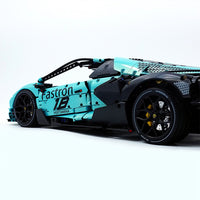 Custom-made Blue Sports Car 4100pcs