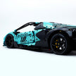 TGL-SCV12 1:8 Sports Car Lamborghini Custom Bule Building Block Set 4100pcs Adult Collector Collectible Model Kit