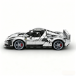 MOC-261024 1:8 Sports Car Ferrarl SC40 Building Block Set 2898pcs Collectible Model Kit with Custom Wheels