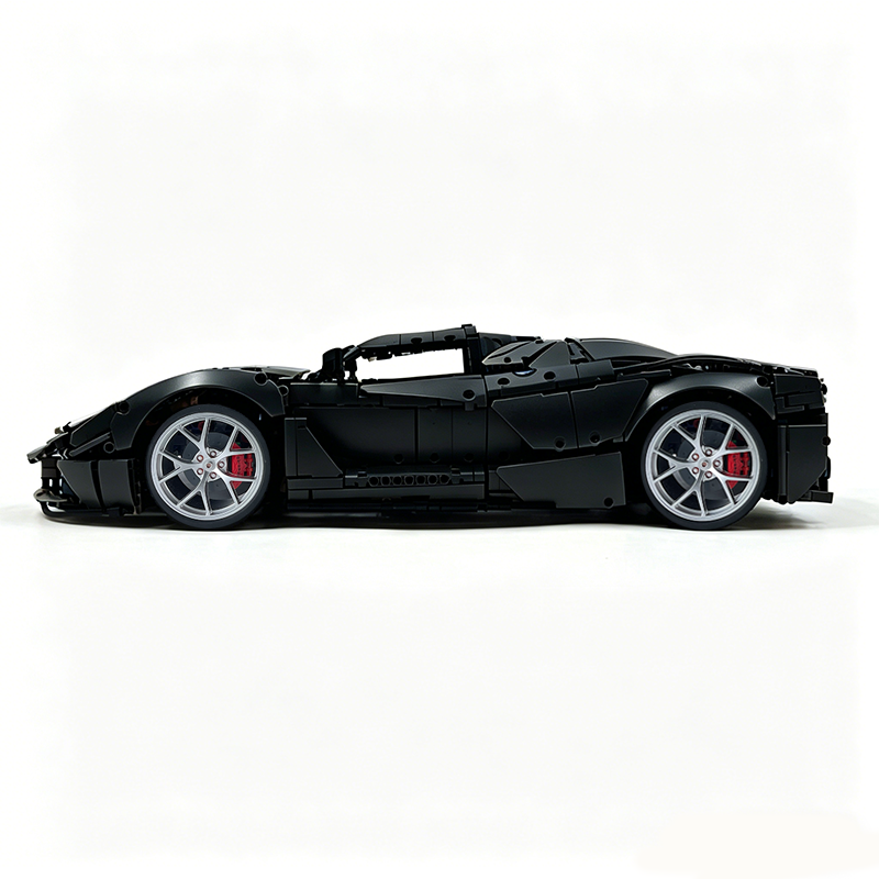MOC-194680 1:8 Sports Car Ferrari LaFerrari Building Block Set 3636pcs Collectible Model Kit with Custom Wheels