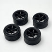 MOC Building Block 6# Wheel Rims 6.5cm Outer Diameter 4.4cm Width, 1:8 Scale Technic Car Replacement Parts Compatible with 42115 42083, 6 Colors, Rims Only or Rims + Tires Combo