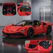 JIESTAR 66303 MOC SF90-Inspired Sports Car Model Kit  | 3797 Pieces Ultimate Sports Car Building Blocks Bricks