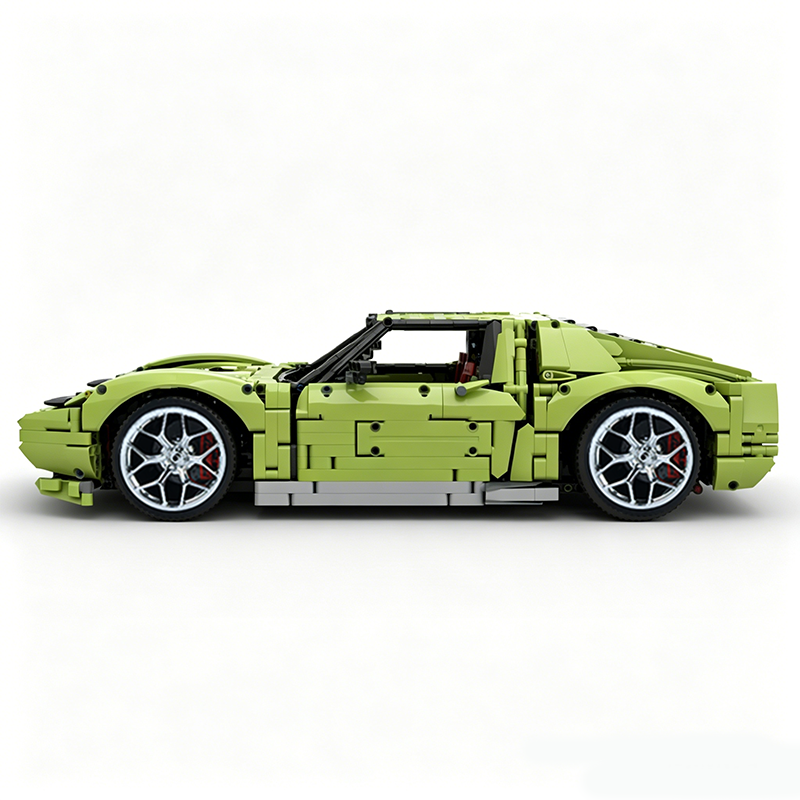 MOC-119000 1:8 Sports Car Lamborghini Miura Concept Building Block Set 3435pcs Collectible Model Kit with Custom Wheels