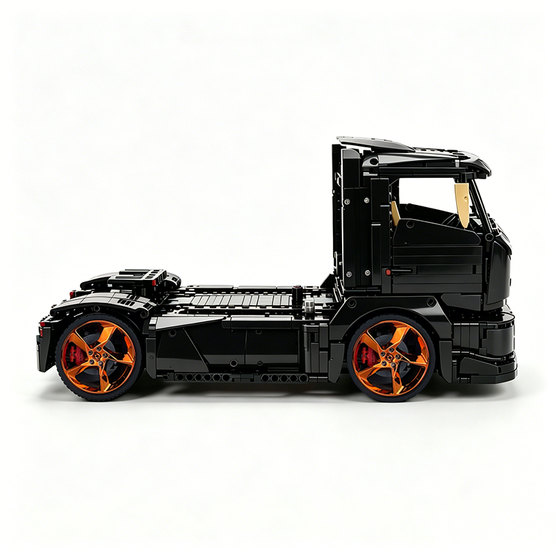 MOC-88792 1:11 Sports Car Race Truck Building Block Set 2064pcs Collectible Model Kit with Custom Wheels