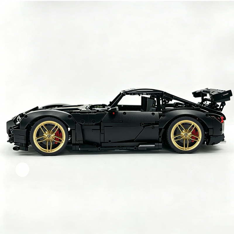 MOC-73939 1:8 Sports Car AMG GT R Black Series Building Block Set 2456 pcs Collectible Model Kit with Custom Wheels
