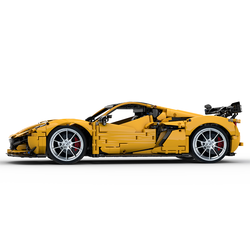 MOC-216686 1:8 Sports Car Corvette ZR1 2025 Building Block Set 3646pcs Collectible Model Kit with Custom Wheels