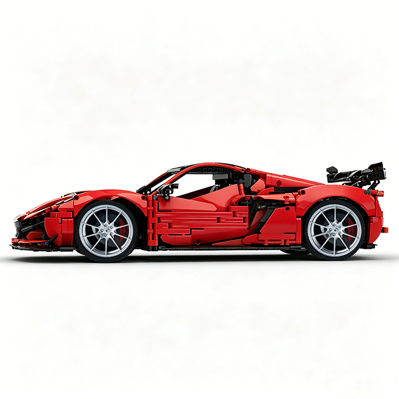 MOC-216686 1:8 Sports Car Corvette ZR1 2025 Building Block Set 3646pcs Collectible Model Kit with Custom Wheels