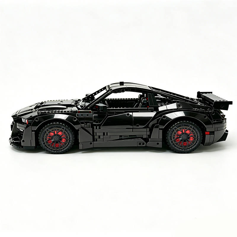 MOC-165802 1:8 Sports Car Ford Mustang Shelby GT500 Concept Building Block Set 3152pcs Collectible Model Kit with Custom Wheels
