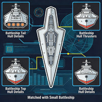 Executor-class Dreadnought building block 7550pcs