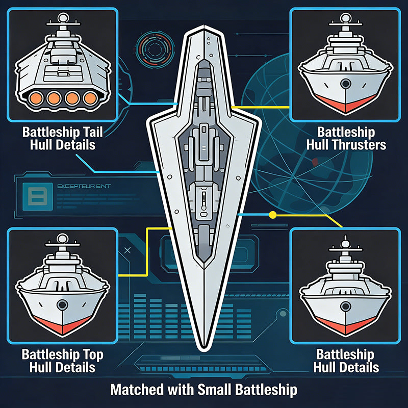 Executor-class Dreadnought building block 7550pcs