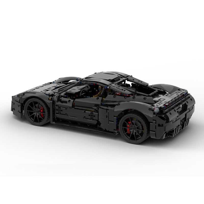 MOC-275957 1:8 Scale Sports Car Building Blocks Model, 2933 PCS Technic Supercar Static Building Bricks Set, Adult Collectible Vehicle Construction Toy Gift with PDF Instruction