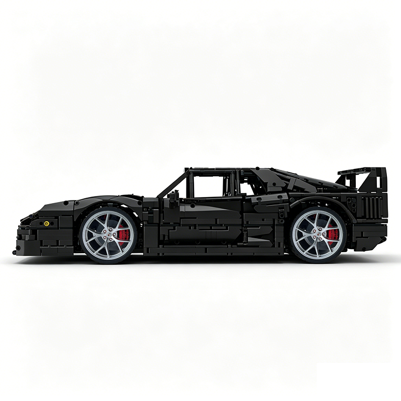 MOC-140404 1:8 Sports Car Ferrarі F40 Building Block Set 3603pcs Collectible Model Kit with Custom Wheels
