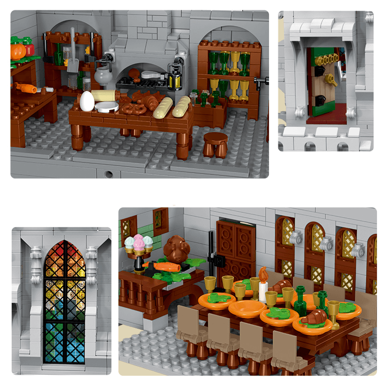 European Medieval Castle building block 8602pcs