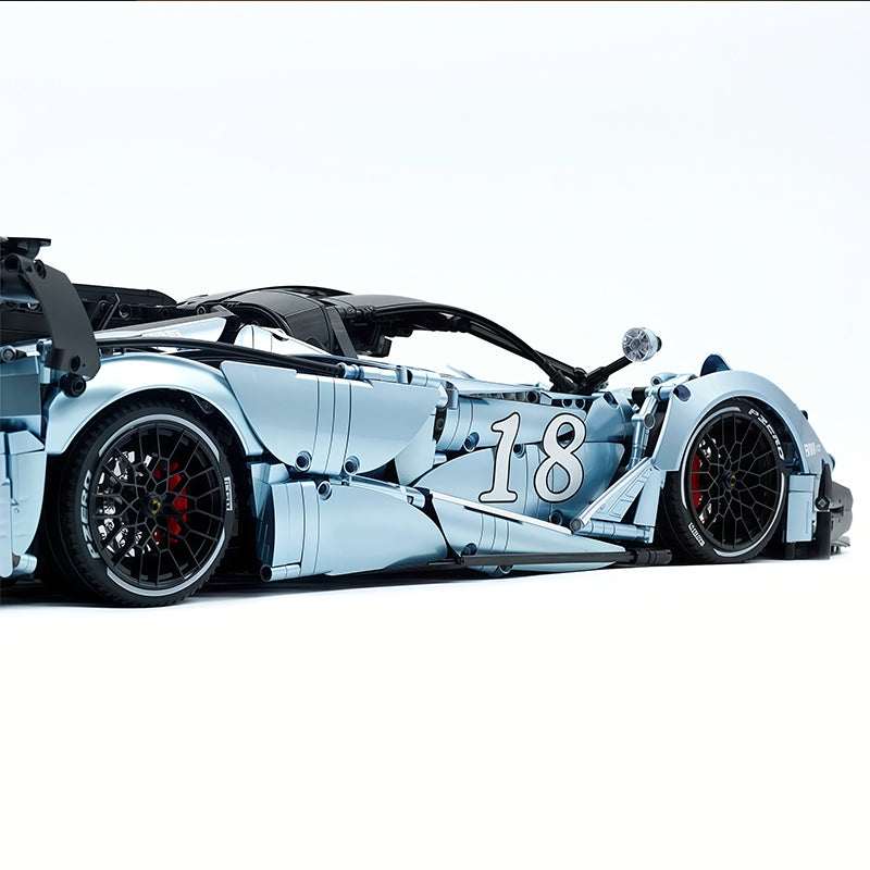 CADA-C61505 1:8 Sports Car LaFerrari Custom Bule Building Block Set 4739pcs Adult Collector Collectible Model Kit