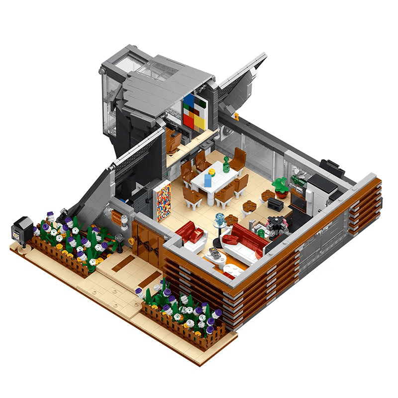 The Lambda House Architecture Building Block Model 3831pcs