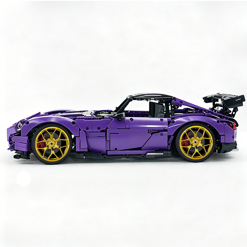 MOC-73939 1:8 Sports Car AMG GT R Black Series Building Block Set 2456 pcs Collectible Model Kit with Custom Wheels