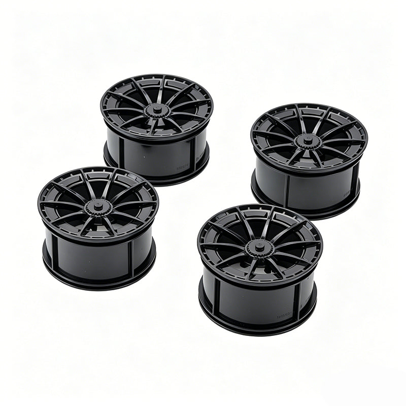 Benz Style 1:8 Building Block Wheel Rims 6.6×4.2cm, Compatible with Technic 42115 42083, 5 Electroplated Color Options, MOC Supercar Model Mod Accessories