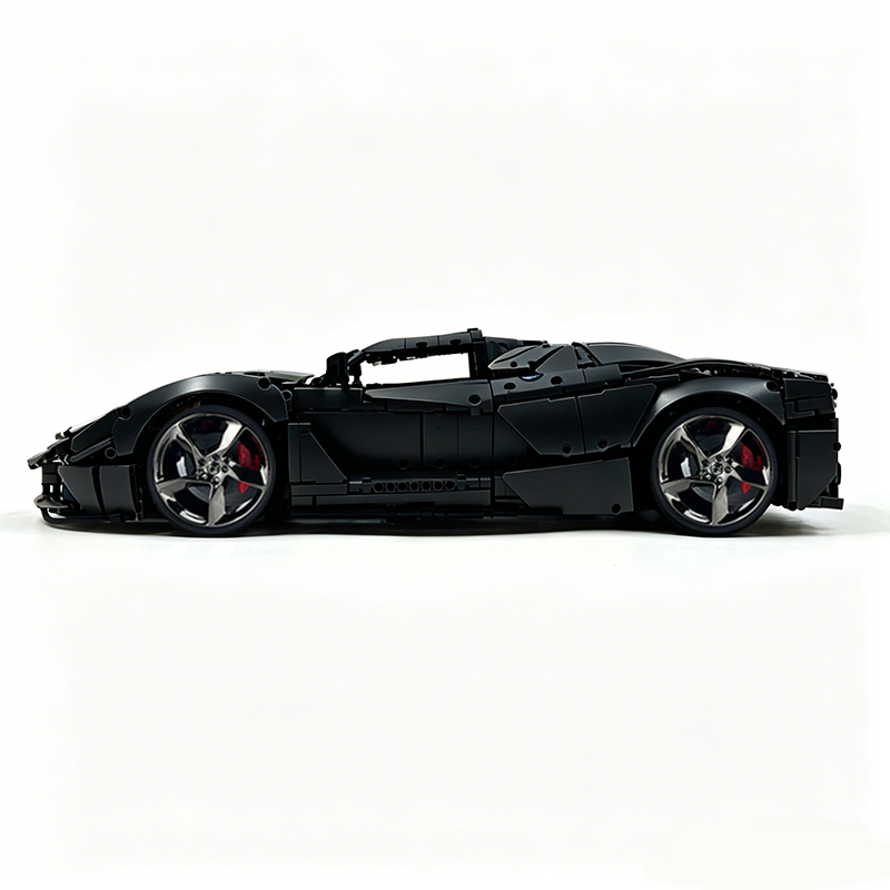 MOC-194680 1:8 Sports Car Ferrari LaFerrari Building Block Set 3636pcs Collectible Model Kit with Custom Wheels