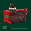 PB8849 Christmas Red Pickup Truck Building Blocks Set, 500 PCS MOC Vintage Truck Model with Christmas Tree & Display Container, Static Collectible Building Bricks, Christmas Holiday Gift for Adults & Teens