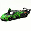 TGL-SCV12 1:8 Sports Car Lamborghini Custom Green Building Block Set 4100pcs Adult Collector Collectible Model Kit