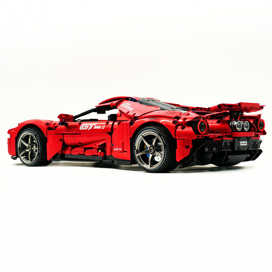 TGL-T5042 1:8 Sports Car Ford GT Custom Painted Red Building Block Set 3056pcs Adult Collector Collectible Model Kit