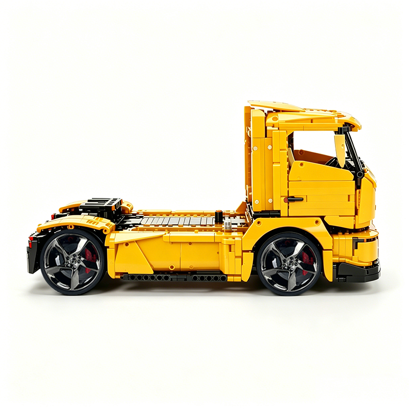 MOC-88792 1:11 Sports Car Race Truck Building Block Set 2064pcs Collectible Model Kit with Custom Wheels