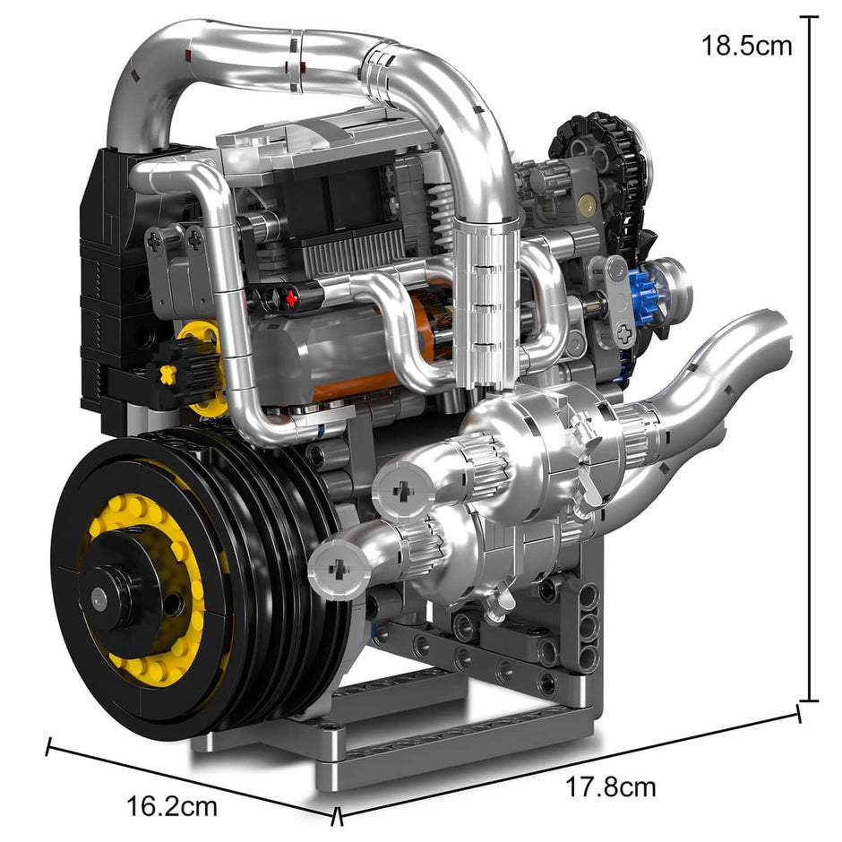 Motorised Swedish 2025 Hypercar Engine 738pcs