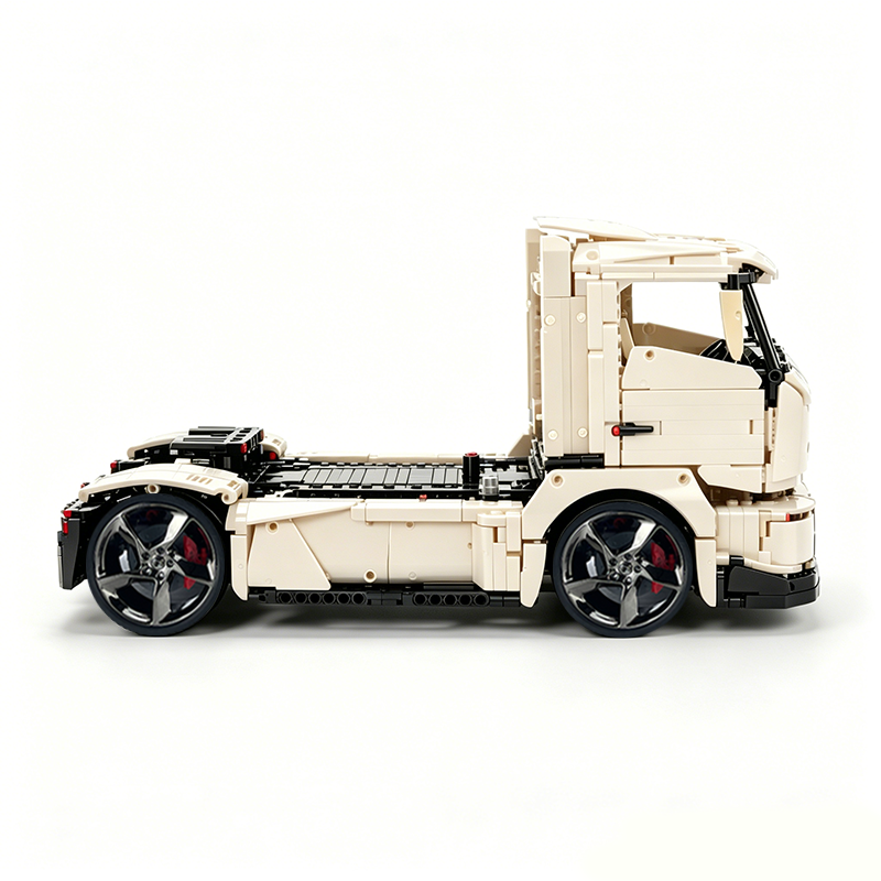 MOC-88792 1:11 Sports Car Race Truck Building Block Set 2064pcs Collectible Model Kit with Custom Wheels