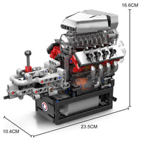 The Iconic V8 Supercharger Engine 854pcs