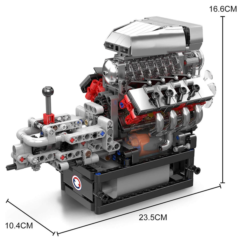 The Iconic V8 Supercharger Engine 854pcs