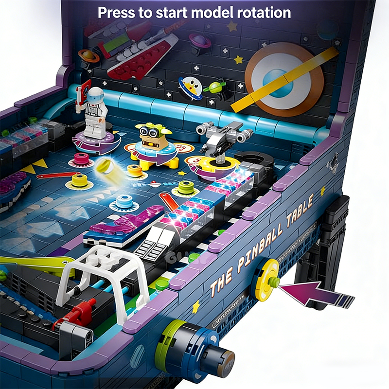 Arcade pinball machine Building Blocks Remote Control Toy 2309pcs