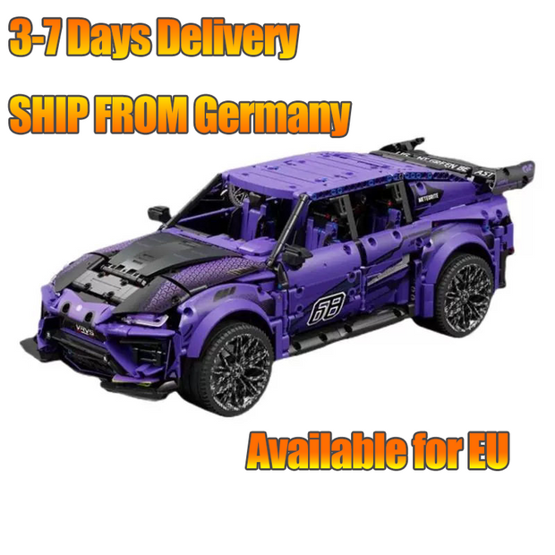 MOYU-88010 1:8 Sports Car URUS Off-Road Building Block Set 2375pcs Adult Collector Collectible Model Kit