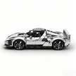 MOC-261024 1:8 Sports Car Ferrarl SC40 Building Block Set 2898pcs Collectible Model Kit with Custom Wheels