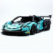 TGL-SCV12 1:8 Sports Car Lamborghini Custom Bule Building Block Set 4100pcs Adult Collector Collectible Model Kit