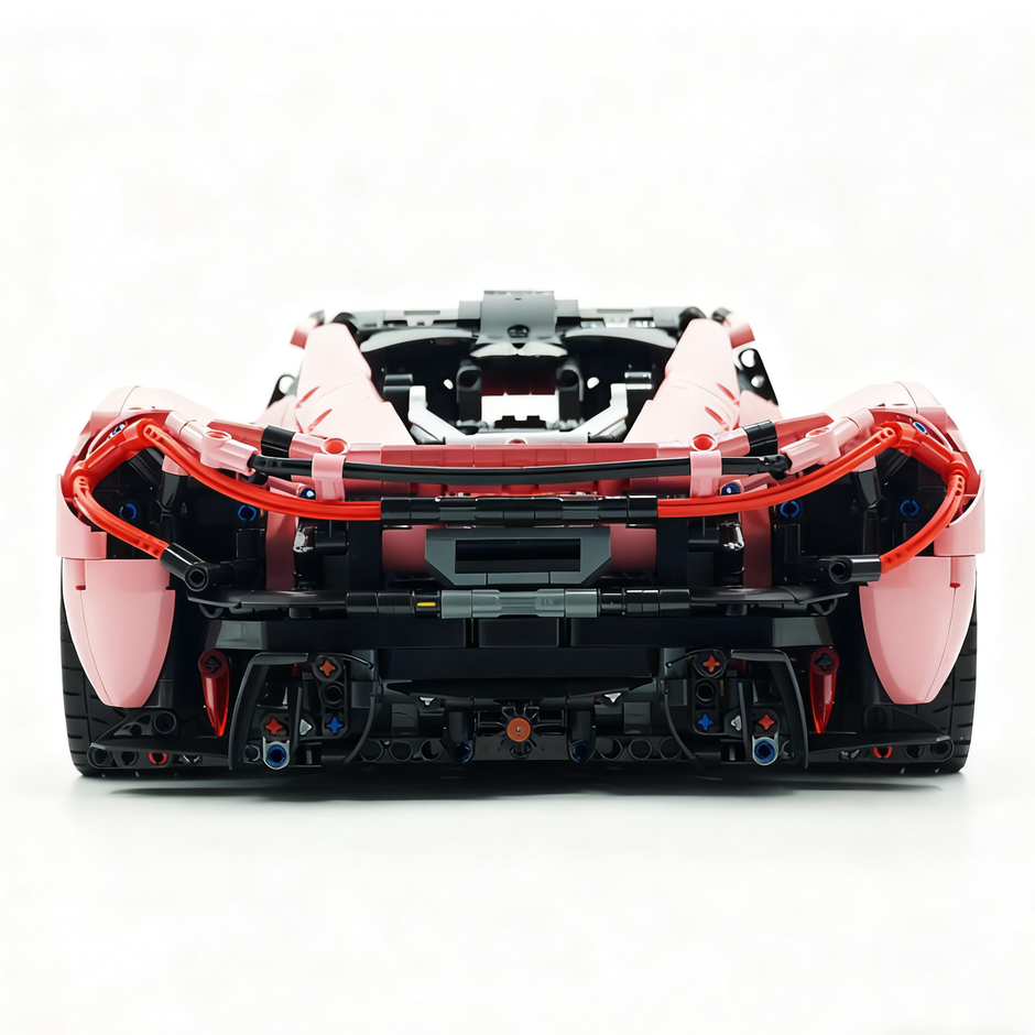 TGL-42172 1:8 Sports Car McLaren P1 Custom Pink Building Block Set 3895pcs Adult Collector Collectible Model Kit