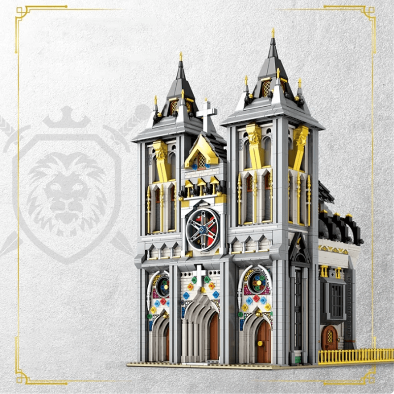 European century church building blocks 3467pcs