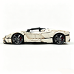 MOC-194680 1:8 Sports Car Ferrari LaFerrari Building Block Set 3636pcs Collectible Model Kit with Custom Wheels