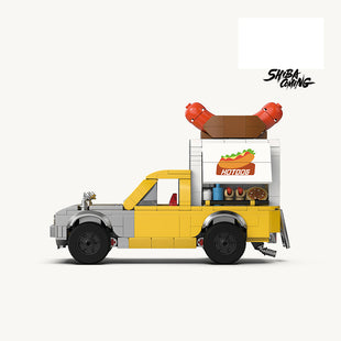 Sheep Boss Hot Dog Cart Building Blocks