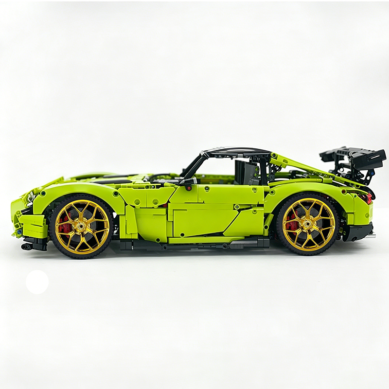 MOC-73939 1:8 Sports Car AMG GT R Black Series Building Block Set 2456 pcs Collectible Model Kit with Custom Wheels