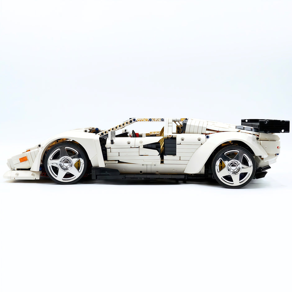 K BOX-10547 1:8 Sports Car Lamborghini Countach Building Block Set 4301pcs Adult Collector Collectible Model Kit