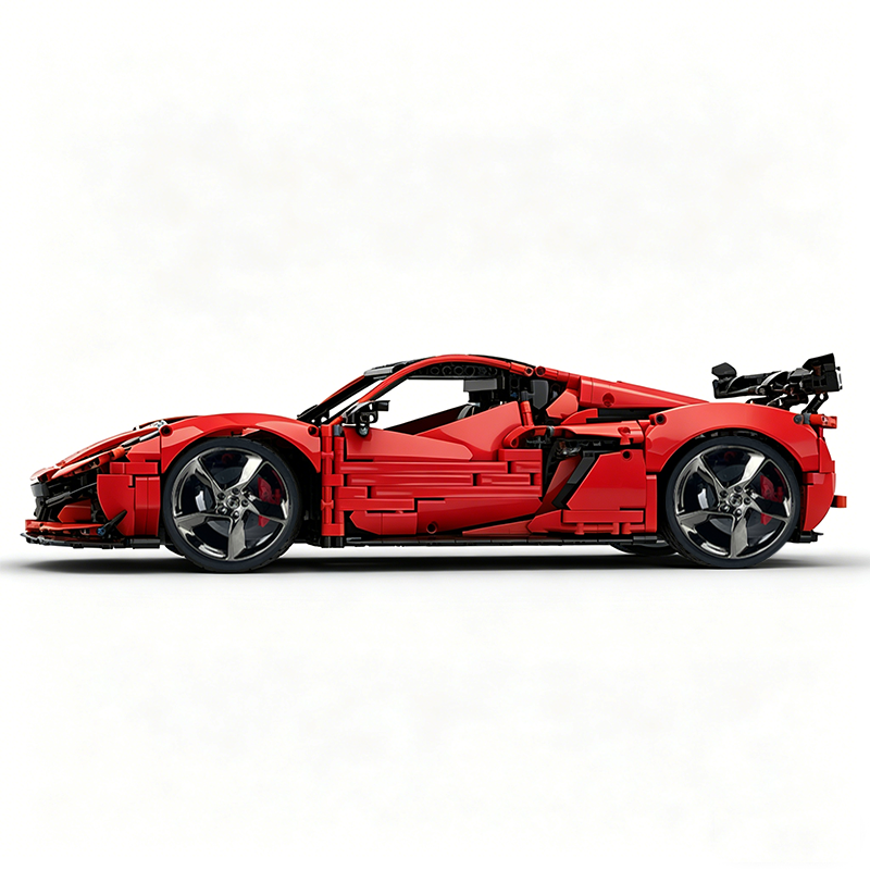 MOC-216686 1:8 Sports Car Corvette ZR1 2025 Building Block Set 3646pcs Collectible Model Kit with Custom Wheels