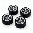 MOC Building Block 6# Wheel Rims 6.5cm Outer Diameter 4.4cm Width, 1:8 Scale Technic Car Replacement Parts Compatible with 42115 42083, 6 Colors, Rims Only or Rims + Tires Combo
