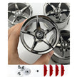 Accessories Wheel Hub Plating Hub Compatible Scale 1:8 Car wheel set