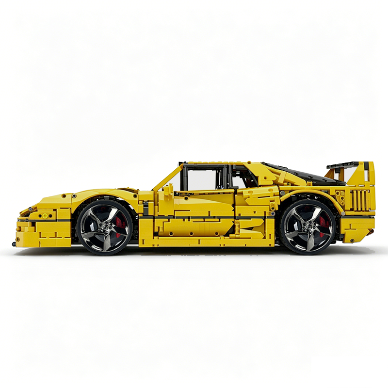 MOC-140404 1:8 Sports Car Ferrarі F40 Building Block Set 3603pcs Collectible Model Kit with Custom Wheels