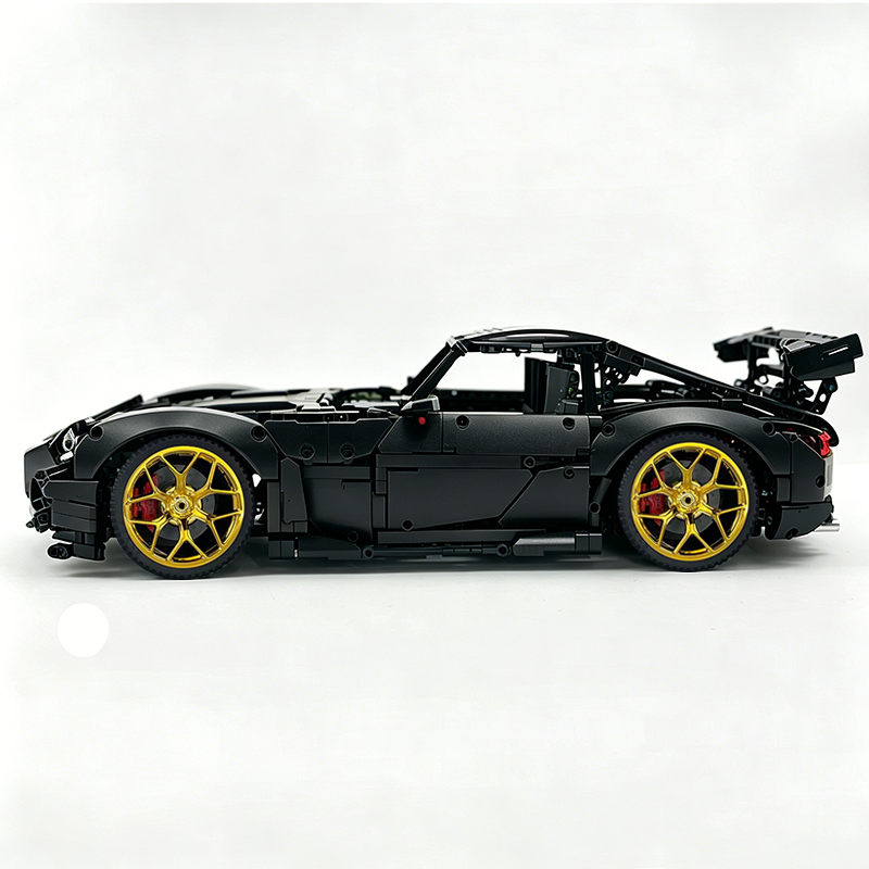 MOC-73939 1:8 Sports Car AMG GT R Black Series Building Block Set 2456 pcs Collectible Model Kit with Custom Wheels