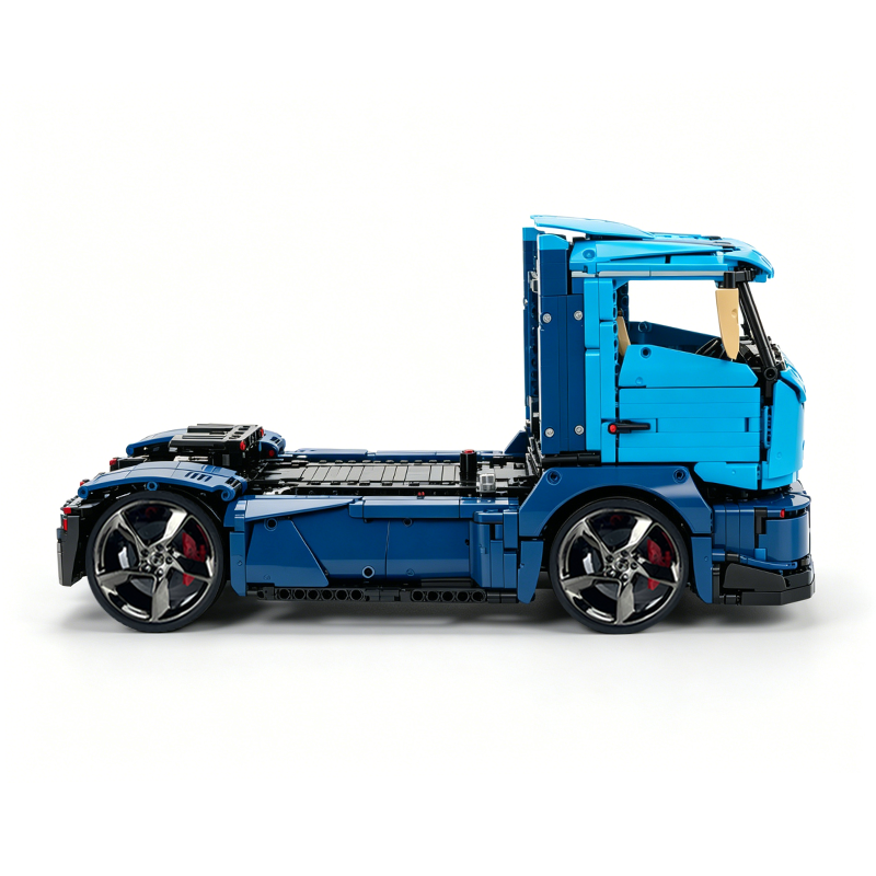 MOC-88792 1:11 Sports Car Race Truck Building Block Set 2064pcs Collectible Model Kit with Custom Wheels