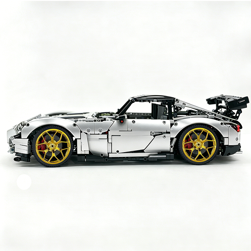 MOC-73939 1:8 Sports Car AMG GT R Black Series Building Block Set 2456 pcs Collectible Model Kit with Custom Wheels